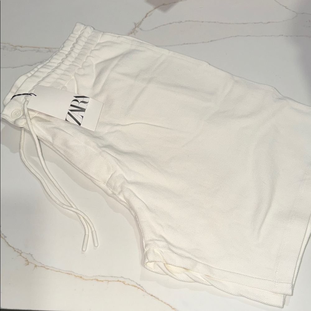 Zara Cream Jogger Pants - Picture 2 of 4